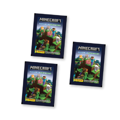 PACK PROMO 1 álbum + 20 sobres de figuritas MINECRAFT WONDERFUL WORLD - comprar online