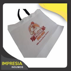 Bolsas de friselina con manijas de colgar y fuelle (30x40cm) - comprar online