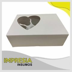 Cajas con visor corazon (incluye separador interno)