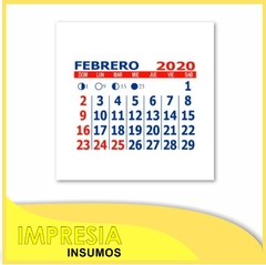 Calendarios mignon 5 x 5 cm (pack de 100 calendarios)