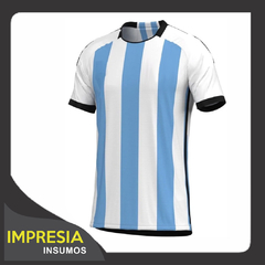 Camisetas de futbol de argentina (set deportivo talles especiales 6 y 7)