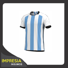 Camisetas de futbol de argentina para ninos (set deportivo talle 2 al 14)