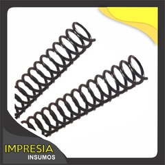 Espiral de PVC 23mm capacidad 190 hojas - paquete 20 unidades.