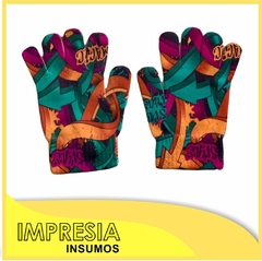 Guantes sublimables talle 3 (medianos 22x11cm)