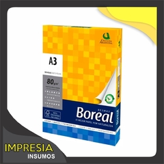 Resma 80grs - 500 hojas - A3 - Marca Boreal