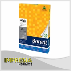 Resma 80grs - 500 hojas - OFICIO - Marca Boreal