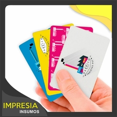 Tarjetas de PVC sublimables plateadas (pack de 10 tarjetas)