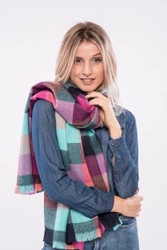 Pashmina Damero Pastel en internet