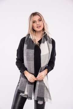 PASHMINA DAMERO GRIS - tienda online