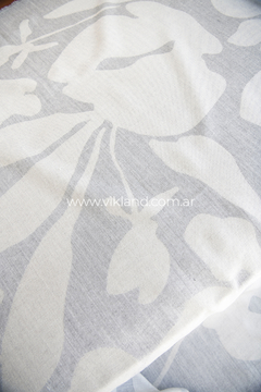 MANTA BOUQUET GRIS - comprar online