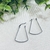 Brinco Argola Triangular Pequena em Aço Inox | Pistache Acessórios