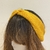 Faixa Turbante de Tricot para Cabelo Amarela | Pistache Acessórios