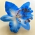 Presilha Flor Orquídea azul Pequena para Cabelo | Pistache Acessórios