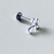 Piercing Labret com Mini Cruz em Prata | Pistache Acessórios