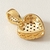Pingente Coração Dourado com Pedras Zircônia - comprar online