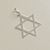 Pingente Estrela de Davi 2,5 cm Prata | Pistache Acessórios