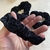 Scrunchie laçarote para cabelo aveludado na cor preta