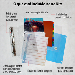 Kit Fichário Universitário Sonhos Blueberry (sem as folhas) - comprar online