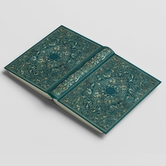 Caderno Old Book Ornamentos Turquesa - comprar online