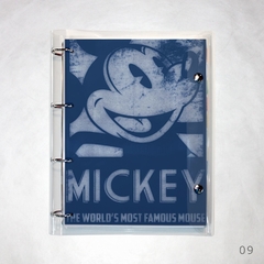 Fichário Universitário Mickey - Design Feito à Mão