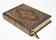 Caderno Old Book Floral Marrom