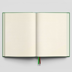 Caderno Old Book Floral Verde - loja online