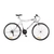 BICICLETA FUTURA 5176 MTB 21V F/V-BRAKE TECHNO 26 C.ACERO BLANCO