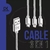 CABLE DE CARGA DEKKIN 3 EN 1 LIGHT/MICRO/TIPO C CA-312