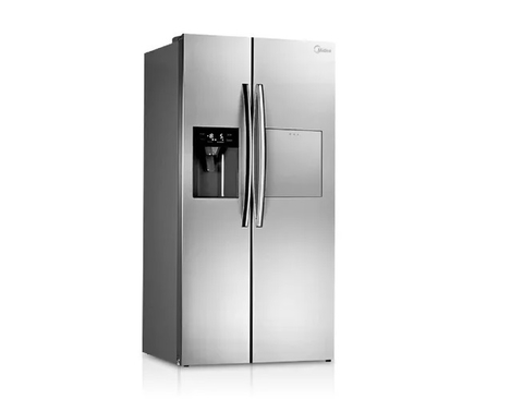 HELADERA MIDEA SIDE BY SIDE RF-S318XAR1 NO FROST TITANIUM FREEZER 502L 220V