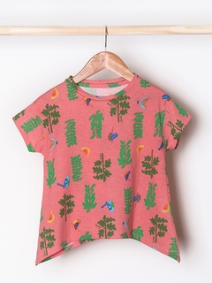 Remera picos Coral