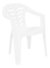 Silla Sillon De Plastico Blanca Corona, Garden Life *