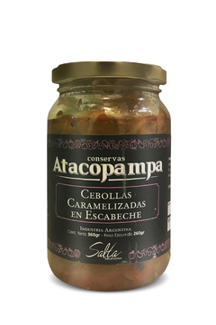 CEBOLLAS CARAMEL. ESCABECHE ATACOPAMPA VIDRIO X 360 GS