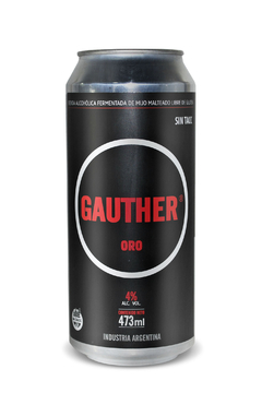 CERVEZA GAUTHER ORO AMERICAN LIGHT LAGER LATA X 473 CC S/TACC