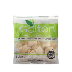 GALLETAS MARINAS CON SEMILLAS DE CHIA, LINO Y SESAMO GOLTON X 120 GS S/TACC