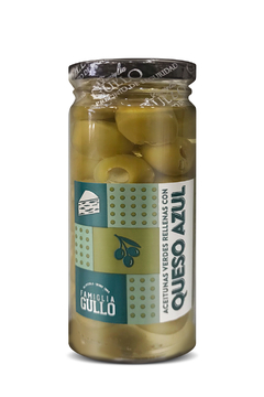 ACEITUNAS RELLENAS CON QUESO AZUL GULLO VIDRIO X 200 GS