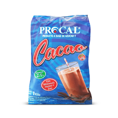 CACAO INSTANTANEO CON AZUCAR PROCAL X 1 KG S/TACC