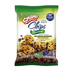 GALLETITAS SABOR VAINILLA CHIPS CHOCO SIN AZUCAR SMAMS X 150 GS S/TACC