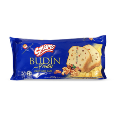 BUDIN SABOR VAINILLA CON FRUTAS SMAMS X 200 GS S/TACC