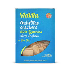 CRACKERS CON QUINOA SIN SAL VIAVITA SIN GLUTEN X 150 GS