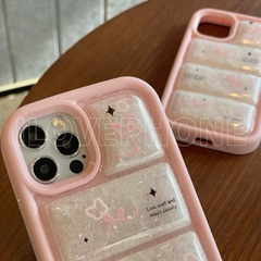 Puffer Case - Pink Butterfly - ilovephone