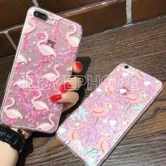 Flamingo Glitter Case