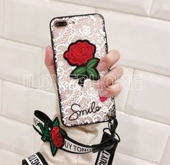 Lace & Red Rose - Blanco - comprar online
