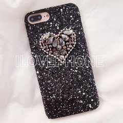 Glitter & Corazón Cristal - iPhone