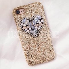 Glitter & Corazón Cristal - iPhone - comprar online