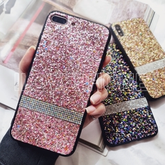 Glitter con Strass Rosa