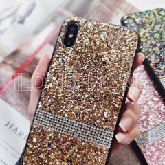 Glitter con Strass Dorado