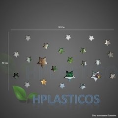 23 Estrelas De Espelho Decorativo Em Acrílico Para Quarto na internet