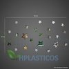 23 Estrelas De Espelho Decorativo Em Acrílico Para Quarto - HPLASTICOS