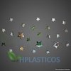 23 Estrelas De Espelho Decorativo Em Acrílico Para Quarto - HPLASTICOS