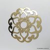 Espelho Decorativo de Acrílico estilo Mandala Flor Dourada 49,5 Cm na internet
